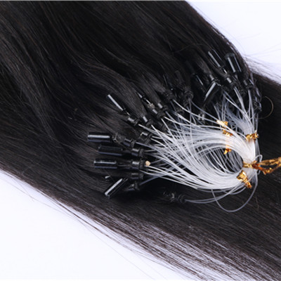Micro Ring Loop Hair Weft Micro Bead Hair Weft Extensions Micro Loop Weft hair Extension HN235
